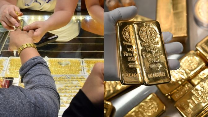 Giá vàng hôm nay (chiều 30/4): Vàng SJC, nhẫn 9999 giảm sâu cuối tháng, vàng thế giới vẫn chưa có dấu hiệu phục hồi