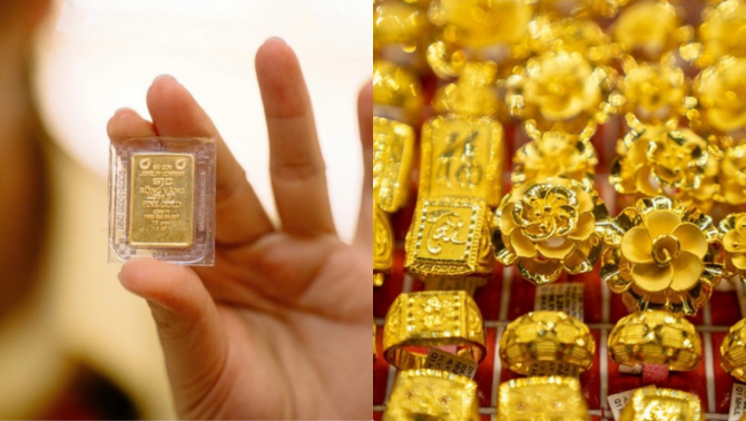 Giá vàng hôm nay 30/4: Bảng giá vàng miếng SJC nhẫn 9999 lại giảm, thị trường điều chỉnh mạnh nhất từ đỉnh