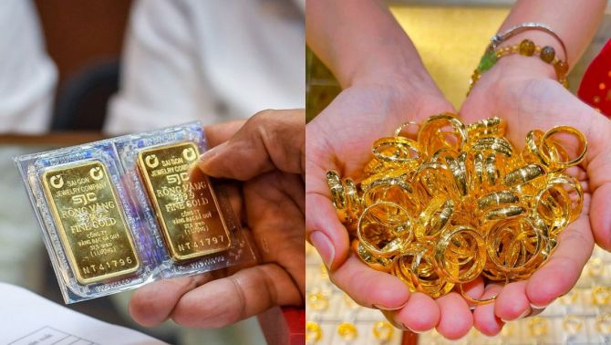 Giá vàng hôm nay 30/4: Vàng SJC, nhẫn 9999 lệch 21 triệu so với giá thế giới, mỗi lượng bay ngay chiếc xe máy điện