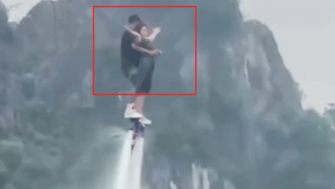 Clip khách du lịch và VĐV biểu diễn flyboard chìm xuống hồ: Nguyên nhân vụ việc và tình trạng vận động viên
