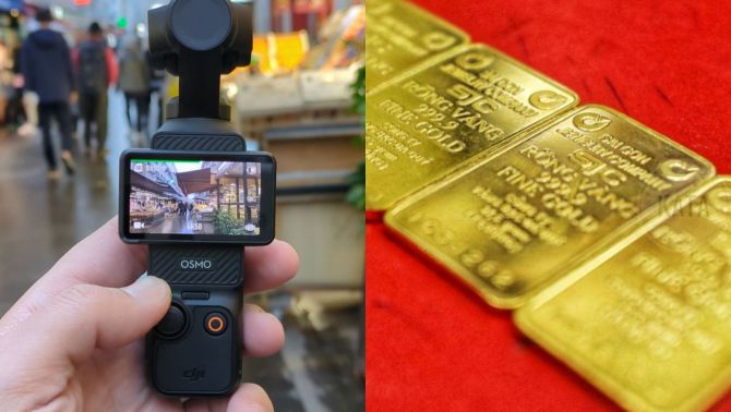 Giá vàng hôm nay 5/5: Vàng miếng SJC, vàng nhẫn 9999 đồng loạt giảm mạnh, Dji Pocket 3 rẻ hơn 1 chỉ vàng