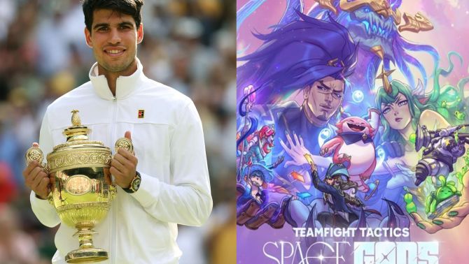 VĐV Tennis số 2 thế giới Carlos Alcaraz chia sẻ khoảnh khắc đạt mốc rank Bạch Kim tựa game Đấu Trường Chân Lý