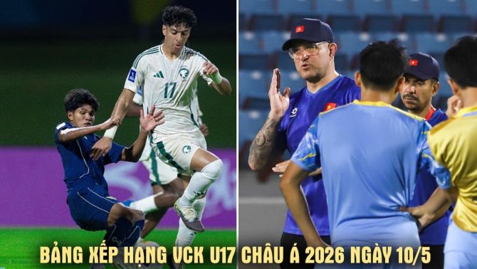 Bảng xếp hạng U17 châu Á 2026 ngày 10/5: Thái Lan bị loại; Xác định 2 đội đầu tiên có vé World Cup