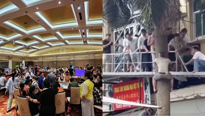 Sự thật phía sau clip nhóm người ‘đu cây tháo chạy khỏi casino’ ở Lạng Sơn