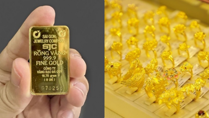 Giá vàng hôm nay 12/5: Vàng miếng SJC nhẫn 9999 sáng tăng chiều giảm ngỡ ngàng, giá cả dao động biên độ cao
