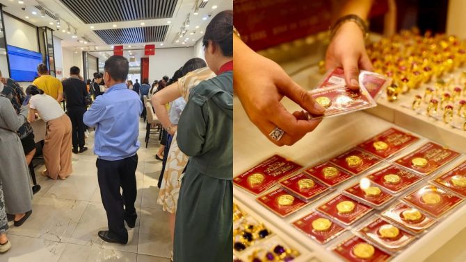 Giá vàng hôm nay (chiều 12/5): Vàng miếng, nhẫn trơn tăng 1,8 triệu, dân xếp hàng ‘ôm vàng’, cửa hàng đổi cách giao dịch