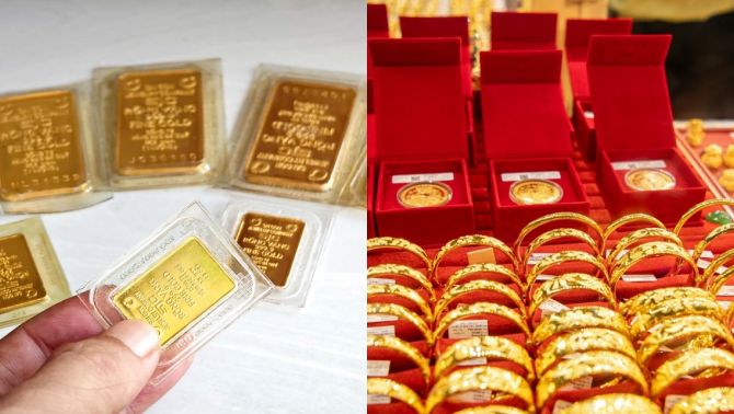 Giá vàng hôm nay (trưa 12/5): Vàng SJC và nhẫn 9999 ‘lội ngược dòng’, thế giới suy yếu, nên mua hay bán?