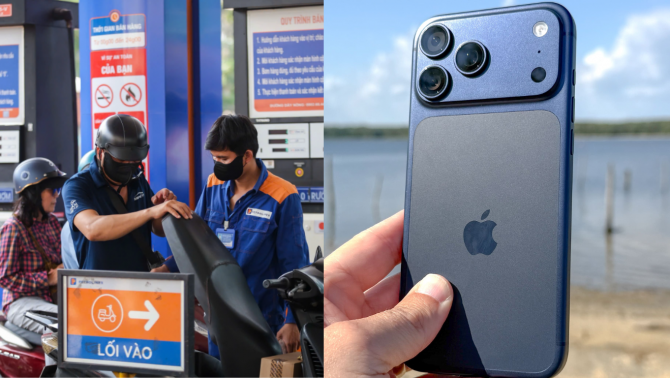 Bảng giá xăng dầu sáng ngày 14/5: RON 95 không quá  24.354 đồng/lít, giá iPhone 17 giảm 