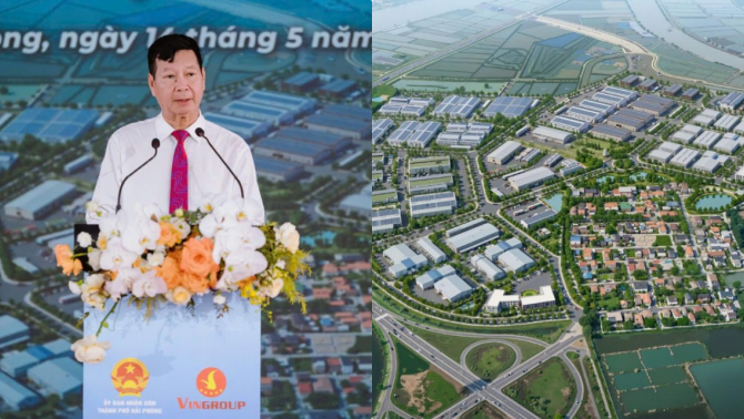 Vinhomes khởi công dự án đầu tư phát triển kết cấu hạ tầng khu công nghiệp Nam Tràng Cát