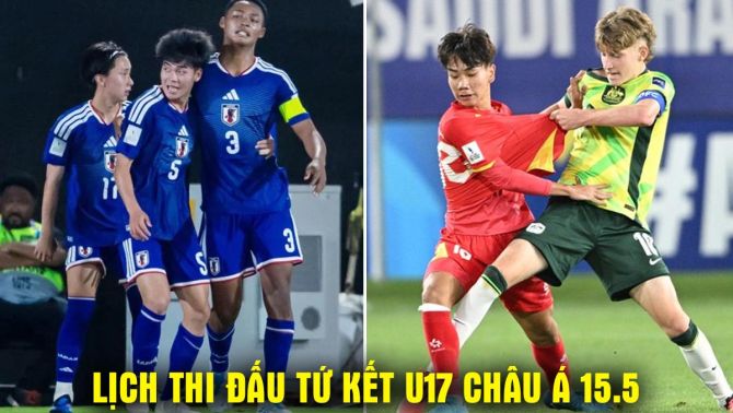 Lịch thi đấu VCK U17 châu Á 2026 hôm nay 15/5: Nhật Bản thắng dễ; U17 Việt Nam gặp Australia khi nào?