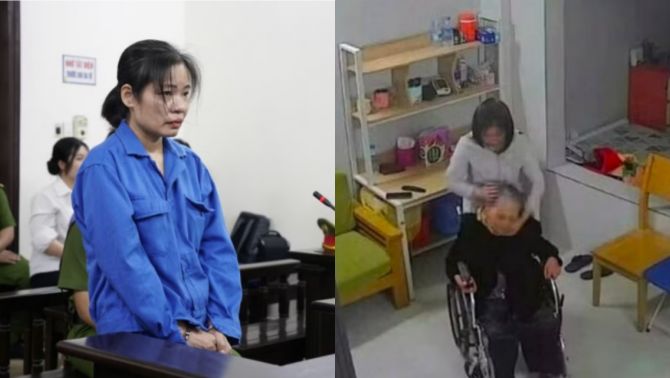 Nữ giúp việc hành hạ cụ bà 82 tuổi bị tai biến ở Hà Nội lĩnh án 2 năm tù, nói lời sau cùng tại toà 