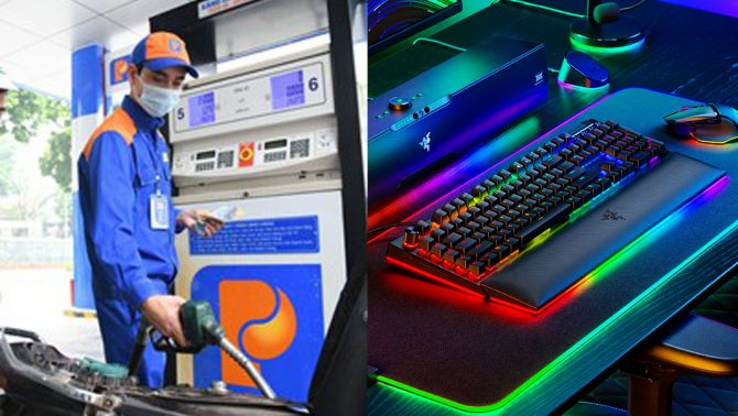 Bảng giá xăng dầu mới nhất ngày 15/5, Petrolimex sắp dừng bán xăng RON95, bàn phím gaming Razer giá ra sao?