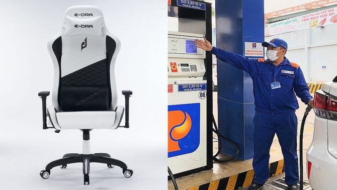Giá xăng RON95 hôm nay 15/5 giảm gần 10.000 đồng/lít từ đỉnh trước khi ngừng bán, ghế gaming E-Dra giá rẻ nhất phân khúc
