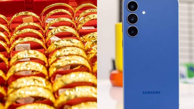 Giá vàng hôm nay chiều 15/5: Vàng miếng, vàng nhẫn giảm cả triệu so với sáng, Galaxy S25 FE chạm đáy