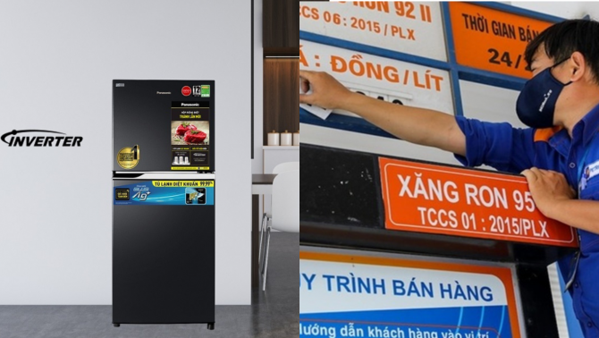 Giá xăng ngày 16/5: Xăng RON 92 giảm xuống 23.130 đồng/lít, phân khúc tủ lạnh Panasonic dưới 10 triệu đồng giảm giá sâu