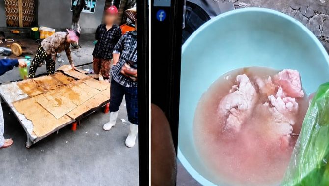 Đi mua thịt bò về nấu, người đàn ông phát hiện 'thịt lợn giả bò' khiến ai hay đi chợ cũng phải cảnh giác