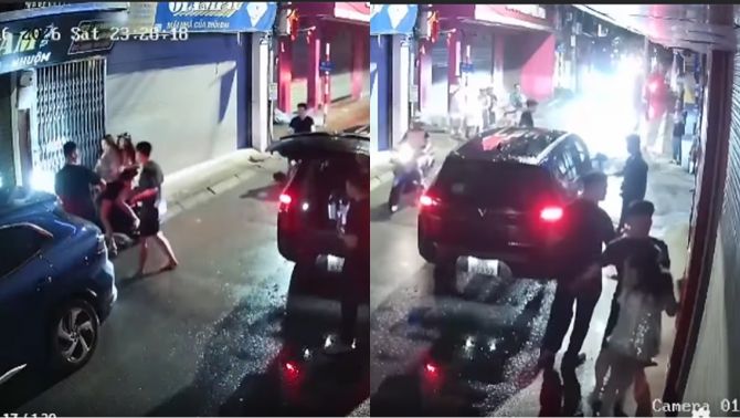 Hà Nội: Thêm một vụ nhóm thanh niên nghi trêu ghẹo 2 cô gái bất thành, chặn xe hành hung trên đường