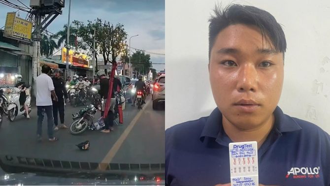 Nam thanh niên dừng xe giữa đường đấm đá người chở bia túi bụi kể nguồn cơn sự tức giận