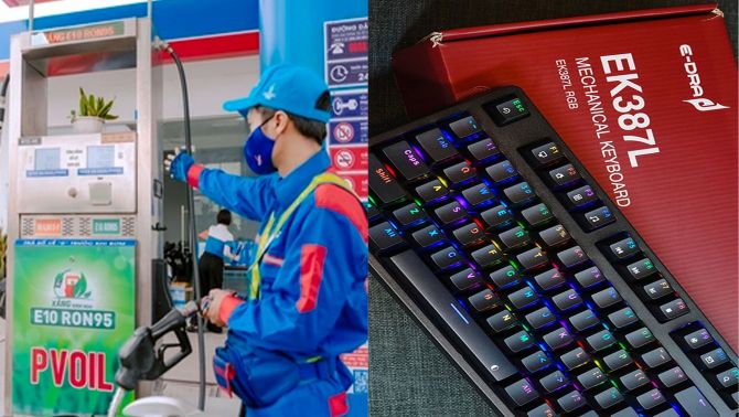 Bảng giá xăng dầu hôm nay 25/5: Xăng E10 sắp phân phối toàn quốc giá bao nhiêu? Bàn phím gaming E-Dra giá rẻ bèo