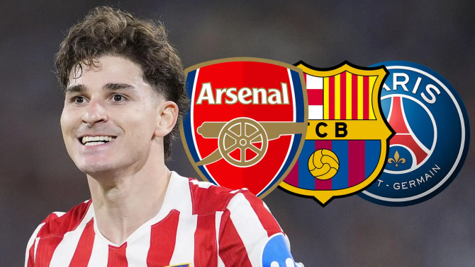 Julian Alvarez muốn rời Atletico Madrid: Barcelona dẫn đầu cuộc đua, Arsenal và PSG theo sát