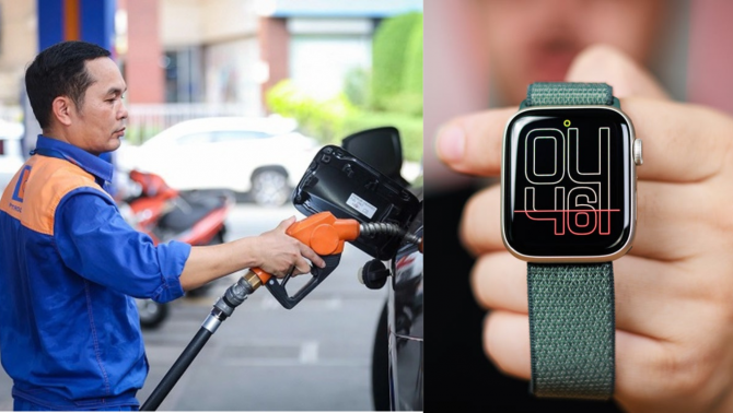 Giá xăng dầu trưa 26/5: Xăng E10 rẻ hơn xăng RON 95, Apple Watch SE 3 chỉ từ 6,29 triệu đồng