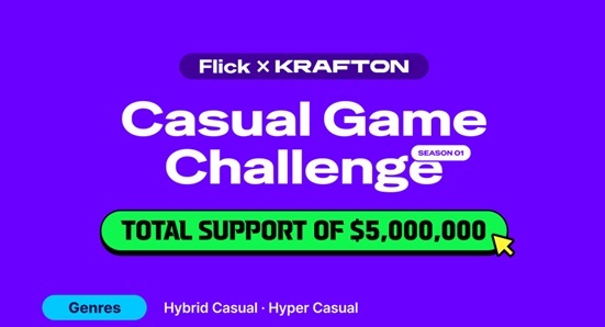 KRAFTON gia hạn thời gian nhận bài dự thi cuộc thi Casual Game Challenge toàn cầu đến ngày 16/6