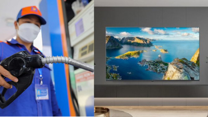 Giá xăng dầu hôm nay 2/6: Giá RON 92 lao nhanh từ đỉnh, TV LG 55 inch giảm chục triệu đồng