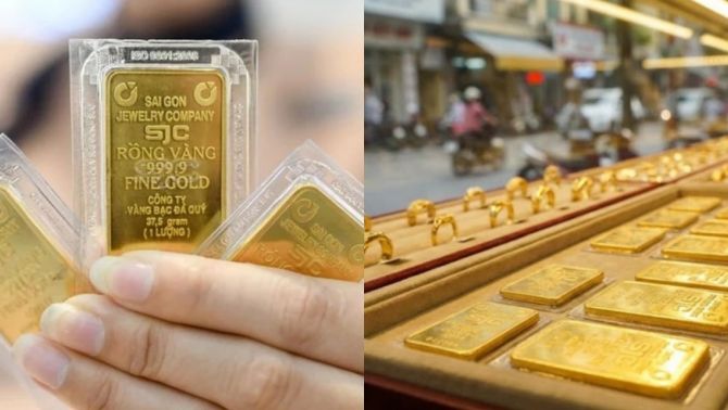 Giá vàng hôm nay (chiều 2/6): Vàng miếng SJC, nhẫn 9999 tuột dốc bất chấp, vàng thế giới lại đi theo hướng ngược chiều 