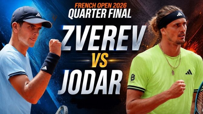 Kết quả tennis Rafael Jodar vs Alexander Zverev - Tứ kết Roland Garros 2026: Kịch bản khó tin