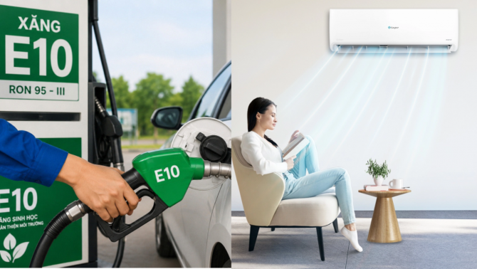 Giá xăng dầu hôm nay trưa 3/6: Sắp có cơ chế giá riêng cho xăng E10, chuẩn bị giảm sâu, giá điều hòa Casper 2 chiều rẻ