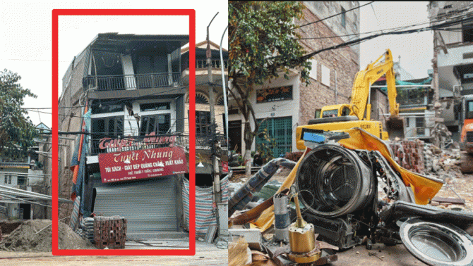 Hàng xóm đào móng xây dựng, nhà 2 tầng bên cạnh nứt nghiêng phải phá dỡ hoàn toàn: Hiện trường mới nhất gây xót xa