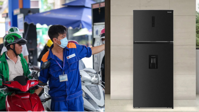 Giá xăng dầu trưa nay 4/6: Khoan vội đổ xăng, chiều nay E10 giảm còn 22.000 đồng, bảng giá tủ lạnh Sharp dưới 10 triệu 