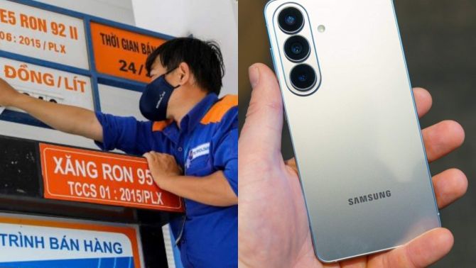 Bảng giá xăng dầu PVOIL, Petrolimex chiều nay 4/6: Xăng E10 RON95 hạ hơn 1.300 đồng/lít, Galaxy S26 Plus có rẻ