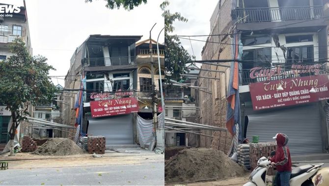 Chủ nhân ngôi nhà nứt toác, sắp đổ sụp vì hàng xóm đào móng lên tiếng, nhà vừa sửa chưa kịp tân gia