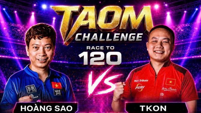 TRỰC TIẾP Dương Quốc Hoàng vs Nguyễn Anh Tuấn - TAOM Challenge Race to 120 - Hoàng Sao vs Tkon