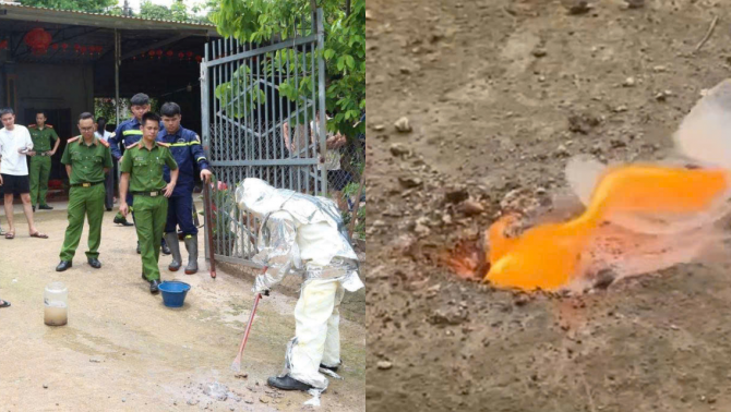 Nguyên nhân ban đầu vụ sân nhà dân tự cháy ở Sơn La, tìm thấy chất gì chôn lẫn trong bê tông?