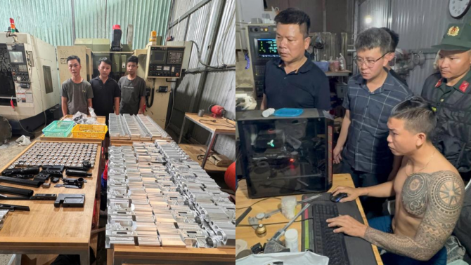 Cận cảnh 2 xưởng cơ khí bí mật chế tạo vũ khí quân dụng lên đến hàng nghìn đơn, lộ diện các đối tượng liên quan