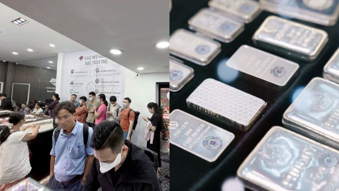 Giá bạc hôm nay 9/6 đổi chiều, người dân xếp hàng đặt mua, chấp nhận chờ 60 ngày mới nhận hàng