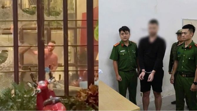 Cái kết cho người đàn ông nước ngoài đập phá quán cà phê ở Đà Nẵng, có thái độ chống đối khi làm việc