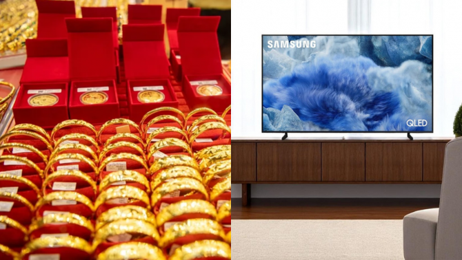 Giá vàng hôm nay 10/6: Giảm sâu 5 triệu cuối ngày, tivi Samsung 65 inch giá bao nhiêu?