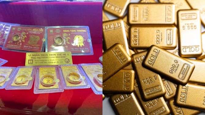 Giá vàng hôm nay 10/6: Vàng SJC, nhẫn 9999, DOJI rớt giá 2,5 triệu/lượng, thế giới suy yếu, khoảng cách nới thêm