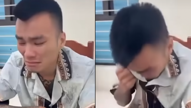 Long 9 Ngón bật khóc sau khi bị bắt, clip hé lộ thái độ bất ngờ của ‘giang hồ mạng’ tại cơ quan công an