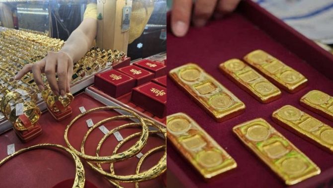 Giá vàng hôm nay (chiều 14/6): Vàng SJC, nhẫn 9999, 24K tăng phi mã, vàng thế giới chịu sức ép lớn 