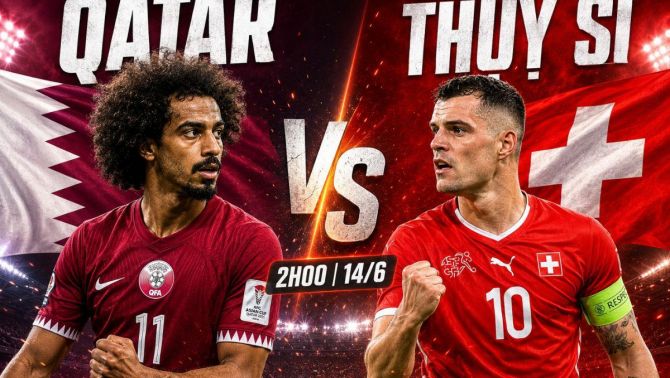 Kết quả bóng đá Qatar vs Thụy Sĩ - World Cup 2026: Đại diện châu Á tạo địa chấn, Xhaka gây thất vọng