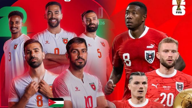 Kết quả bóng đá ĐT Áo vs ĐT Jordan - World Cup 2026: Siêu phẩm xuất hiện, đại diện châu Á gặp khó