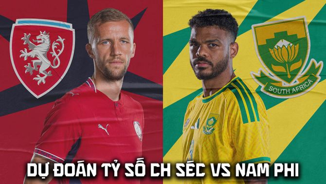 Dự đoán kết quả, tỷ số CH Séc vs Nam Phi - World Cup 2026: Đại diện châu Phi 'lực bất tòng tâm'