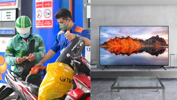 Giá xăng chiều nay 18/6: Giá điều chỉnh mới nhất, E10 lao dốc hơn 10.000đ từ đỉnh, tivi Xiaomi 55 rẻ