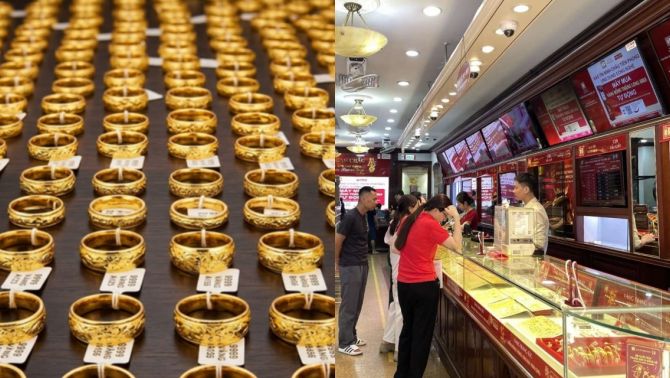 Giá vàng hôm nay 24/6: Vàng SJC, nhẫn 9999 ‘chôn chân’, khách mua ngày càng vắng, nhà vàng vẫn hạn chế bán ra