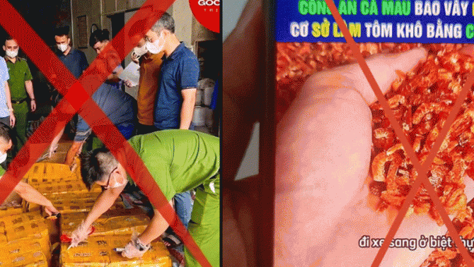 Người phụ nữ tung tin 'tôm khô Cà Mau làm bằng cao su non' không sống ở địa phương, bị bắt nơi không ngờ