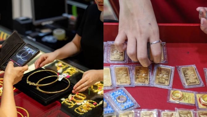 Giá vàng hôm nay (trưa 25/6): Vàng SJC, nhẫn 9999 thụt lùi rơi mất 5 triệu/lượng, dân tình tranh thủ 'bắt đáy'